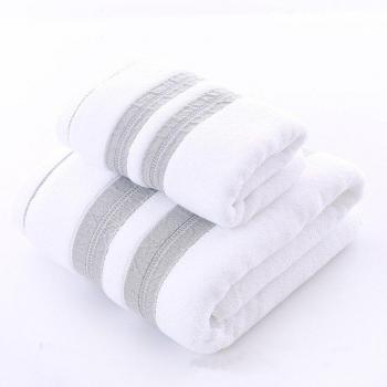 Serviette de bain en coton, 2 pièces, pour la maison et la plage