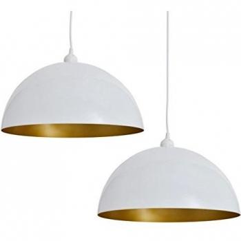 VidaXL Adjustable Height Semi-spherical Ceiling Lamp 2 pcs