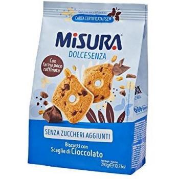 Misura Dolcesenza Biscotti Con Scaglie Al Cioccolato 290 g