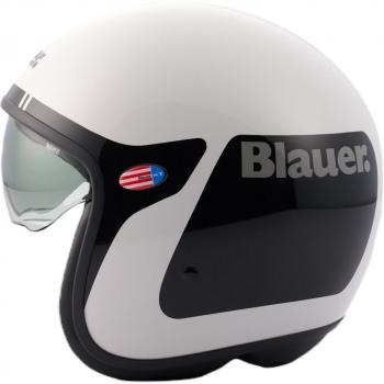 Casco Blauer Pilot Jet 06 Go Lucido Nero/Bianco XL