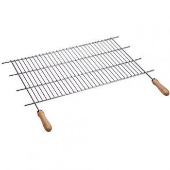 Parrilla Barbacoa de Zinc 100 x 40 cm Asas de Madera Sauvic