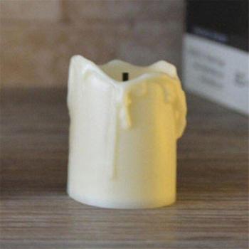 Bougie chauffe-plat sans flamme, lumière chaude, double pack