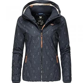 Ragwear Winterjacke »Winterjacke Dizzie Marina Winter Intl.«, mit Kapuze, Warme Outdoorjacke mit maritimem Print