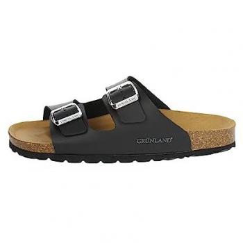 SARA NERO Noir Mules de GrünLand