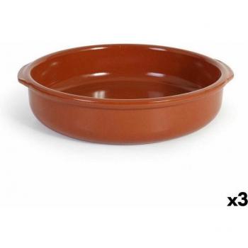 AzoFRA Casseruola in Argilla Cotta (33x31,5x7,5 cm) – Set 3 pezzi