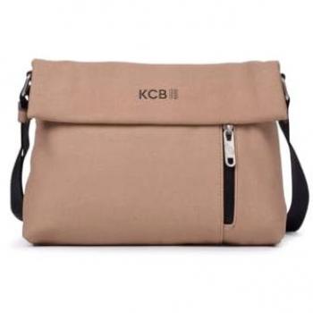 Bandolera Antirrobo Mediana KCB Strong | Diseño Compacto y Resistente | Seguro | Ideal para Uso Diario | Asas Ajustables | 100% Vegano | Color Taupe Claro