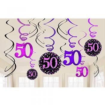 Rétro Glamour – 50 ans célébration intérieure métallisée