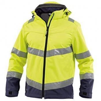 Dassy Malaga Softshelljacke, Neongelb/Dunkelblau, XL