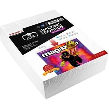 Ultimate Guard UGD020031 Lot de 100 planches de soutien pour bandes dessinées taille magazine blanc
