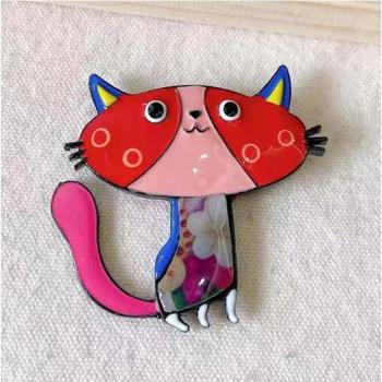 Les Trésors De Lily : Broche Multi‑Couleurs 'Lilipoupettes' – 55x50 mm