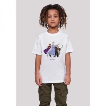 F4NT4STIC Kinder Basic Tee Disney Frozen 2 Gruppe, Weiß