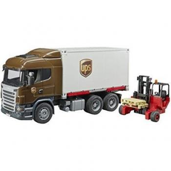 BRUDER 03581 CAMION SCANIA UPS PORTACONTAINER