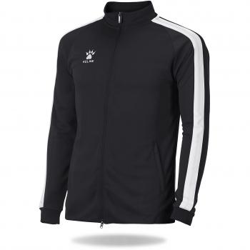 Kelme Global Kids’ Full‑Zip Pullover – Black/White Edition