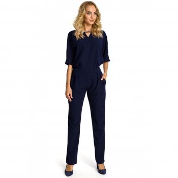 Marineblau Clea Overall mit lockerem Top 36