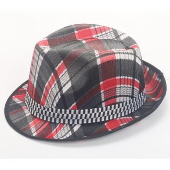 Camiseta de Verano con Sombrero a Cuadros