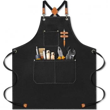 Tablier Noir avec Poches Pratiques