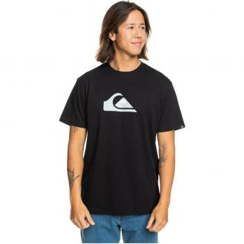T-Shirt Quiksilver Maniche Corti Logo Comp N&B L