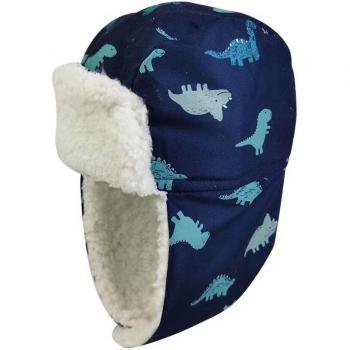 Waterproof Dinosaur Fleece Hat for Babies
