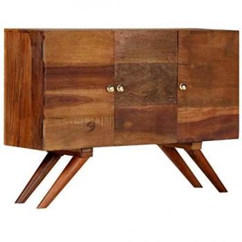 Vidaxl Sideboard in Brown Solid Reclaimed Wood 110x30x75 cm