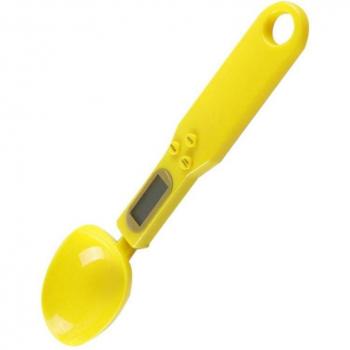 Balanza de Cocina Compacta con Pantalla LCD y Cuchara Medidora