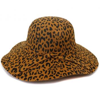 Floppy Leopard Print Sun Hat