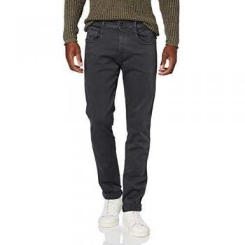 Replay Anbass Denim Slim Fit Jeans, Noir (290 Blackboard), Taille 28W / Longueur 32L Homme