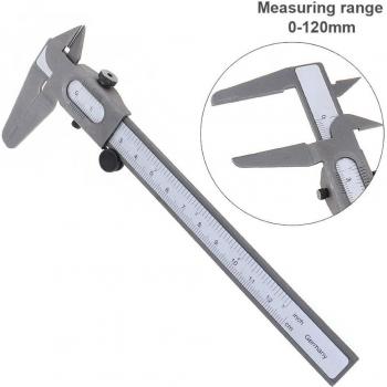 120mm Carbon Steel Mini Messschieber mit 0,1mm Genauigkeit und Drehrad