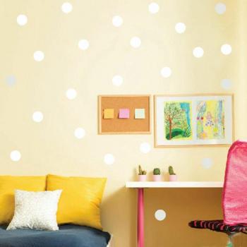 Sparadrap décoratif doré à pois pour chambre d'enfant