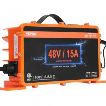 VEVOR Golfwagen-BoostLadegerät 48 Volt – 15 Amp, kompatibel mit Flooded, AGM, GEL, EFB, NMC
