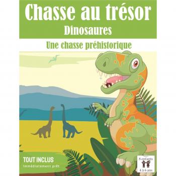 Chasse au Trésor Dinosaures: Une chasse Préhistorique | tout compris | de 4 à 6 ans (Jeux d'anniversaire pour enfants)