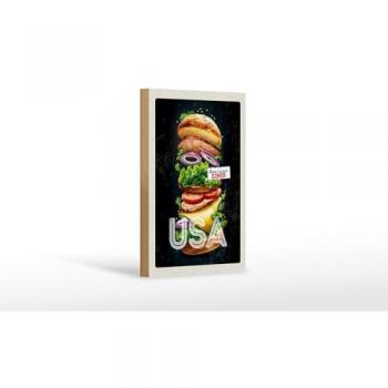 Reise-Wandbild USA Burger 12x18 cm