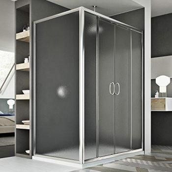 Mampara Corredera Rectangular IDRALITE 80x160 cm Vidrio Impreso H185
