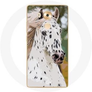 Protège-téléphone pour Huawei Mate 8 Imprimé Appaloosa Cheval Blanc