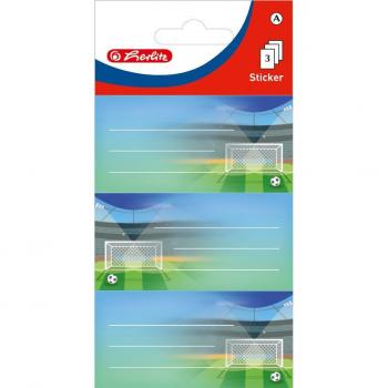 Herlitz Buchetiketten Fußball Motiv 5, 10 Stück