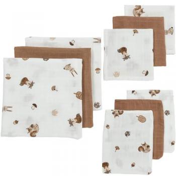 Set de naissance aux animaux boisés – Mousse & Caramel – 9 unités
