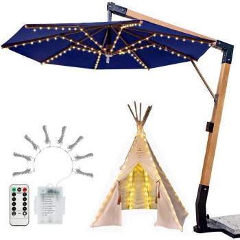 Parapluie de jardin avec lumière LED