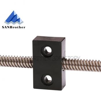 T8 OpenBuilds Type Anti-Backlash Nut Block for 3D Printers, 8mm Lead, 2mm/4mm Screws