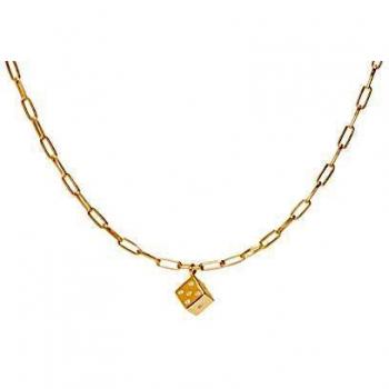 Collar D PAOLA CO01-173-U Plata dorada con circonitas para mujer