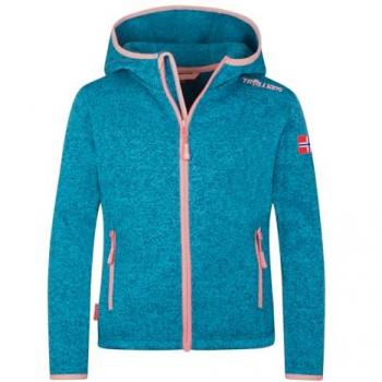 Trollkids Kinderjacke Jondalen XT Fleece 164 Türkis
