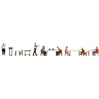 NOCH H0 Restaurant Model Figure Set 16246