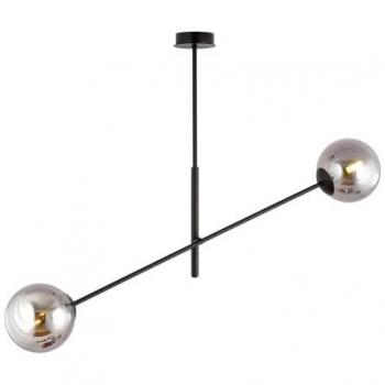 Lampada a Sospensione in Acciaio e Vetro