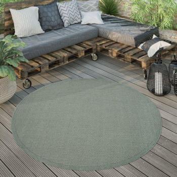 Cucina Esterni Tappeto Verde Ø200 – Paco Home