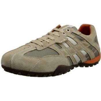 Geox Men's Urban Snake Sneaker – Dark Orange/Beige (UK 8)