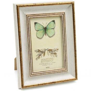 Marco decorativo verde dorado 8x10
