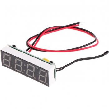 Car LED Digital Clock with Temperature and Voltage Meter 3-in-1 (12V 5-20V)