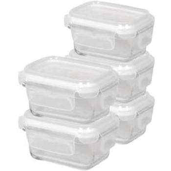 Eco‑Friendly 150 ml Airtight Glass Tubs for Meal Prep – 5‑Pack