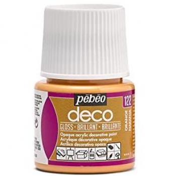 Pittura Acrilica Brillante Arancione Pébéo Déco
