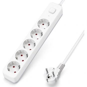 Aigostar Alargador de 4 Enchufes y 1,5 Metros