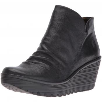 Fly London Women’s Yip Boots – Black, 6 UK with Worn‑Twice Detail