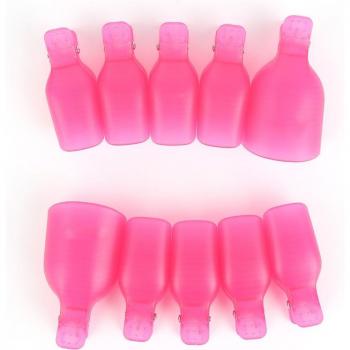 Kit Toe Nail Art 10: Tapa Clip para Esmalte Gel UV